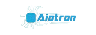 AioTron logo with blue letters
