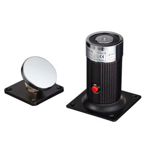 EN-602S extended wall mount electromagnetic door holder with button and metal plate for smoke-proof doors – ScreenCheck, UAE