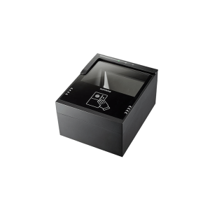 Xperix RealPass-N black compact box-shaped passport and ID scanner with glass top, available in UAE from ScreenCheck