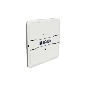 Brady FR22-BFA fixed RFID antenna with square white housing for high-performance UHF tag reading.