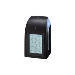 ARCS-C/BT 13.56 MHz DESFire EV3 and Bluetooth touchscreen keypad reader with illuminated display, distributed by ScreenCheck ME in the UAE for secure access.