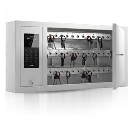 Creone KeyBox electronic key management cabinet with keypad control and visible key slots for secure access tracking.