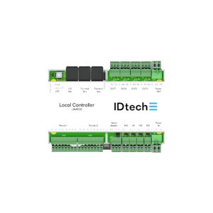 IDTech LAU500 controller board with multiple terminal ports for secure access control integration, distributed by ScreenCheck ME in UAE.