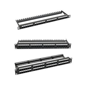 19-inch 180° UTP PCB patch panel for structured cabling and data centres – ScreenCheck ME