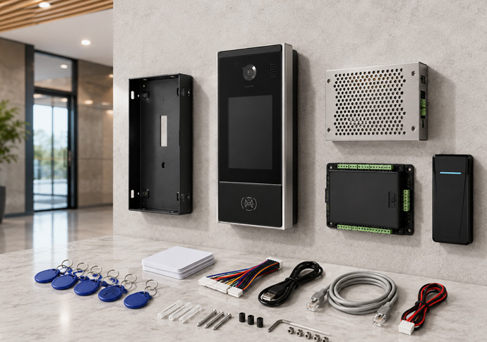 IP intercom accessories in UAE for door access and building entry systems