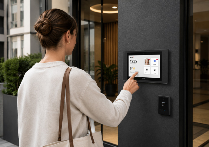 Individual call panels in UAE for IP intercom visitor entry and door access
