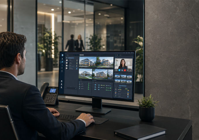 Intercom management software in UAE for IP intercom monitoring and building access control